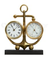 Lot 102 - AN EARLY 20TH-CENTURY FRENCH MARINE CLOCK AND...