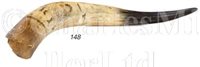 Lot 148 - A SAILOR'S SCRIMSHAW-DECORATED COW'S HORN, CIRCA 1880