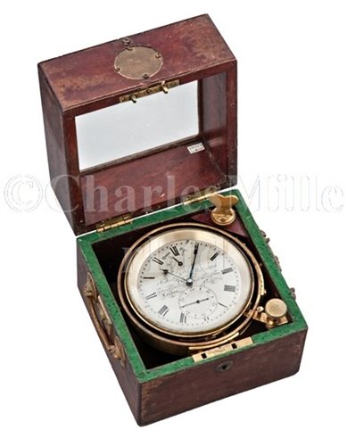Lot 163 - ROBERT MOLYNEUX 2-DAY MARINE CHRONOMETER WITH...