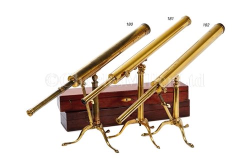 Lot 182 - AN EARLY 19TH-CENTURY 2IN. LIBRARY TELESCOPE...