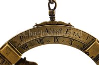 Lot 206 - A RARE UNIVERSAL EQUINOCTIAL RING DIAL BY...