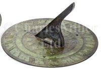 Lot 209 - A BRONZE ARMORIAL SUNDIAL BY HEATH & WING,...