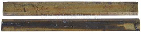 Lot 228 - AN 18TH-CENTURY BRASS RULE BY BENJAMIN COLE,...