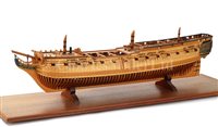 Lot 230 - A 1:72 SCALE NAVY BOARD-STYLE MODEL OF THE AMERICAN WAR OF INDEPENDENCE 36-GUN FRIGATE CONFEDERACY [1778]