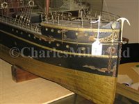 Lot 240 - A LARGE LIVE-STEAM MODEL FOR A PASSENGER CARGO...