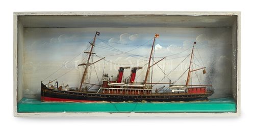 Lot 244 - A LATE 19TH-CENTURY WATERLINE MODEL OF THE...