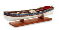Lot 246 - A SCALE WOODEN MODEL OF THE ROYAL YACHT...