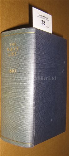 Lot 38 - STEEL'S NAVAL LIST, 1810<br/>printed by P. Mason...
