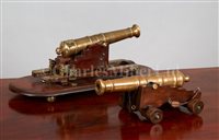 Lot 62 - A 19TH-CENTURY ORNAMENTAL NAVAL GUN<br/>with 9½in....