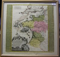 Lot 71 - AN 18TH-CENTURY FRENCH-GERMAN MAP OF THE...