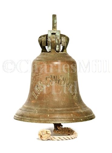 Lot 85 - THE SHIP'S BELL FROM THE FLOWER CLASS CORVETTE...