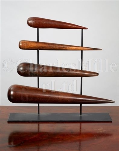 Lot 155 - A COLLECTION OF FOUR 19TH-CENTURY WOODEN...