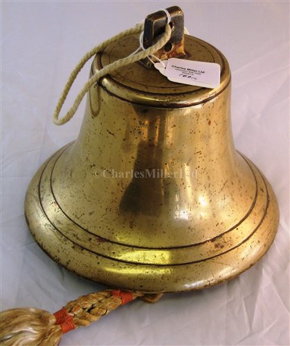 Lot 160 - A BRASS SHIP'S BELL un-named - 8in. (20cm.)...