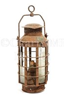 Lot 168 - A MID 19TH-CENTURY SHIP'S CANDLE LANTERN BY...