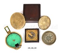 Lot 198 - A LATE 18TH-CENTURY PORTABLE COMPASS...