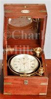 Lot 204 - A MID 19TH-CENTURY TWO-DAY MARINE CHRONOMETER...
