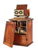 Lot 246 - A VICTORIAN ACHROMATIC STEREOSCOPE BY SMITH,...