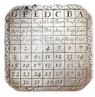 Lot 260 - AN ENGLISH SILVER PERPETUAL CALENDAR,...