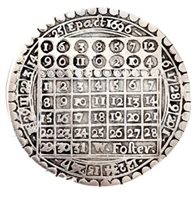Lot 261 - A SILVER PERPETUAL CALENDAR COIN BY W. FOSTER,...