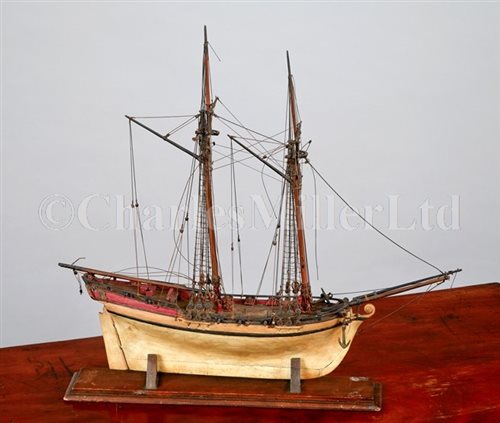 Lot 275 - AN EARLY 19TH-CENTURY SAILOR'S MODEL FOR A...