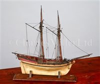 Lot 275 - AN EARLY 19TH-CENTURY SAILOR'S MODEL FOR A...