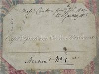 Lot 61 - CAPTAIN GRAHAM HAMOND'S ACCOUNTS BOOK AT MESSERS COUTTS & CO., 1801-1815