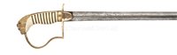 Lot 66 - Ø AN EARLY 19TH-CENTURY NAVAL OFFICER'S SWORD