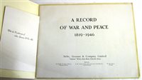 Lot 225 - "A RECORD OF WAR AND PEACE"<br/>publicity brochure...
