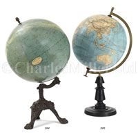 Lot 265 - A LATE 19TH-CENTURY 12IN. TERRESTRIAL GLOBE PUBLISHED BY HACHETTE & CIE