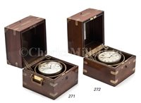 Lot 271 - AN 8-DAY DECK WATCH BY WALTHAM, NO....