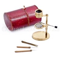 Lot 309 - AN EARLY 19TH-CENTURY SIMPLE POCKET MICROSCOPE...