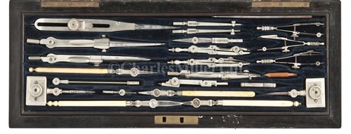 Lot 319 - Ø A LATE 19TH-CENTURY DRAWING SET<br/>unsigned,...