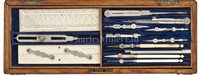 Lot 320 - Ø A LATE 19TH-CENTURY CASED DRAWING SET BY...