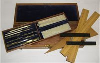 Lot 321 - Ø A LATE 19TH-CENTURY DRAWING SET<br/>unsigned,...