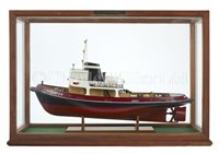 Lot 359 - A BUILDER'S BOARDROOM DISPLAY MODEL FOR THE M.T. WHAMPOA, BUILT BY THE HONG KONG & WHAMPOA DOCK CO LTD, 1964