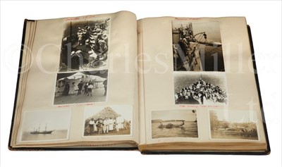 Lot 36 - A CREW PHOTOGRAPH ALBUM FROM H.M.S. POWERFUL,...