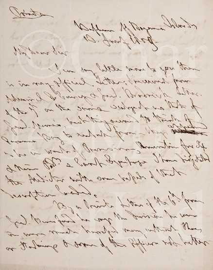 Lot 40 - AN AUTOGRAPH LETTER FROM SAMUEL, LORD...