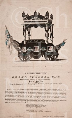 Lot 43 - 'A PERSPECTIVE VIEW OF THE GRAND FUNERAL CAR...