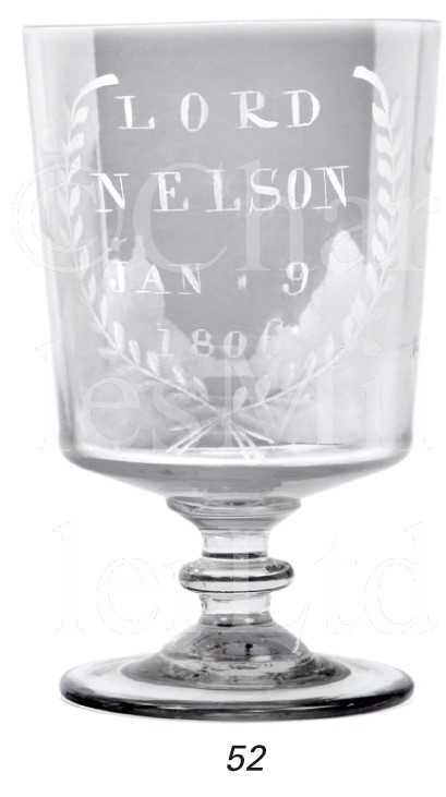 Lot 52 - A LARGE 19TH-CENTURY ETCHED GLASS RUMMER...