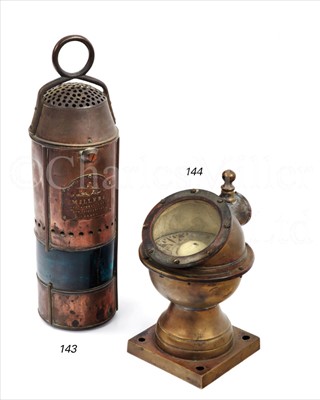 Lot 143 - AN UNUSUAL 19TH-CENTURY MARINE LAMP BY...