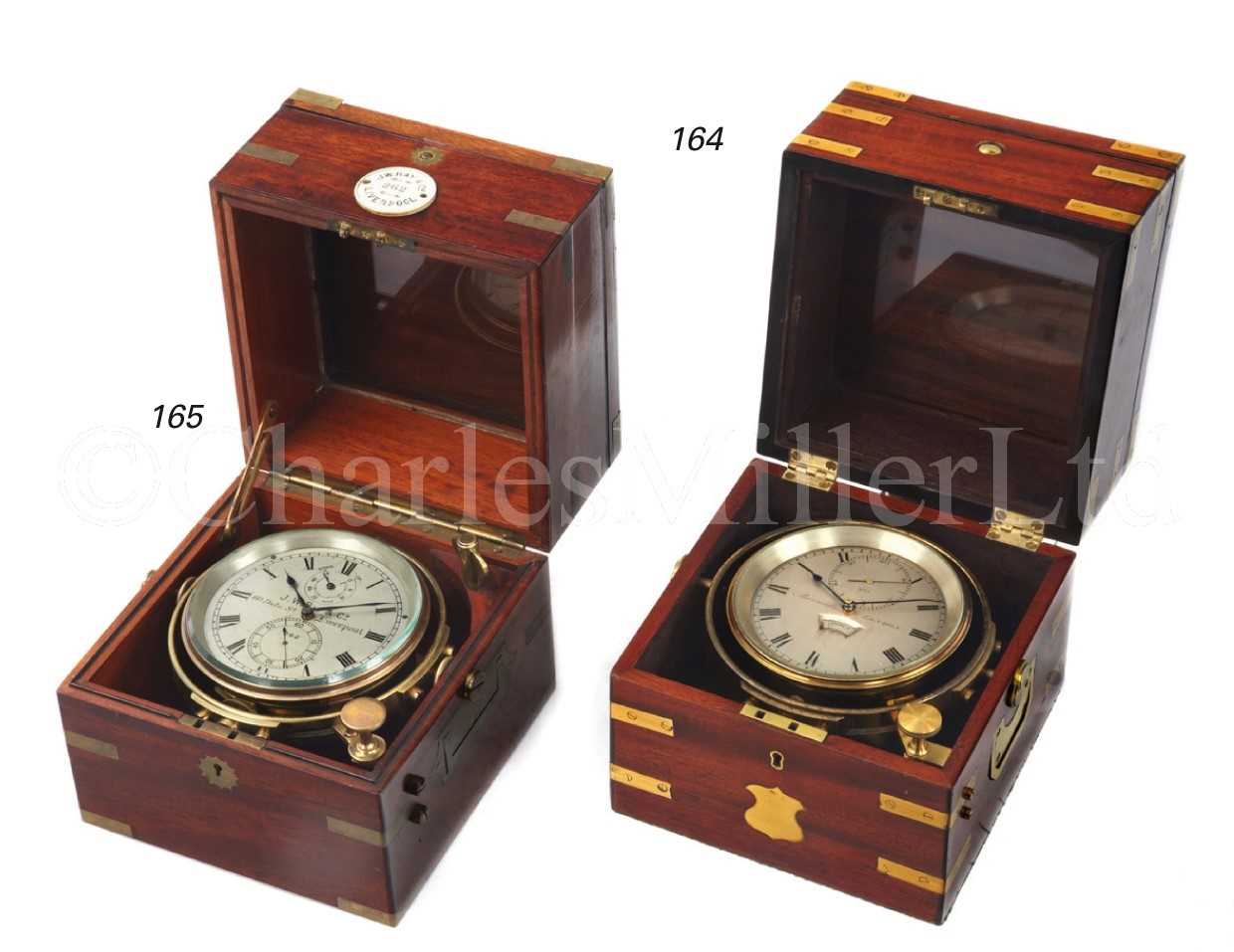 Lot 165 - A 2-DAY MARINE CHRONOMETER BY J. W. RAY & CO.,...