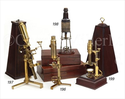 Lot 198 - A FINE DOUBLE-REFLECTING COMPOUND MICROSCOPE...