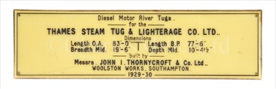 Lot 274 - A BUILDER'S MODEL OF THE TUG IRANDE, BUILT FOR...