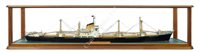 Lot 266 - A FINE BUILDER'S WATERLINE MODEL FOR THE M.V.S TAYBANK AND TWEEDBANK, BUILT THE BANK LINE LTD WITH WILLIAM DOXFORD & SONS, SUNDERLAND, 1963-4