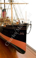 Lot 260 - A FINE AND HIGHLY ORIGINAL 1:48 SCALE BUILDER'S MODEL FOR THE LINER S.S. MEXICO, BUILT FOR THE CIA. MEXICANA TRASATLÂNTICA BY ROBERT NAPIER & SONS, GOVAN, 1884