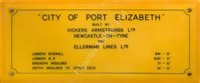 Lot 286 - A BUILDER'S MODEL OF THE PASSENGER / CARGO SHIP M.V. CITY OF PORT ELIZABETH, BUILT FOR ELLERMAN LINES LTD BY VICKERS ARMSTRONG LTD, TYNE, 1952