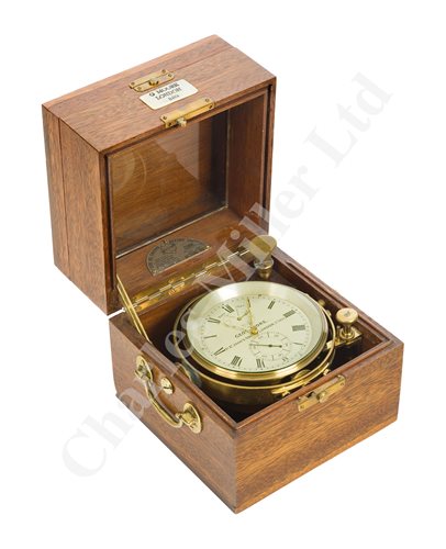 Lot 175 - A TWO-DAY MARINE CHRONOMETER BY GEORGE MOORE, LONDON, CIRCA 1865