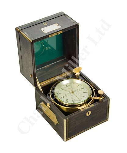 Lot 174 - A TWO-DAY MARINE CHRONOMETER BY HEWITT & SON, LONDON, CIRCA 1865