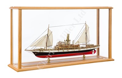 Lot 254 - A 1:65 SCALE STATIC DISPLAY MODEL FOR THE IMPERIAL RUSSIAN HARBOUR PATROL SHIP COMMANDER BERING [1905]