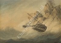 Lot 103 - SAMUEL ATKINS (ENGLISH, ACT. 1787-1808); The Wreck of the Halsewell
